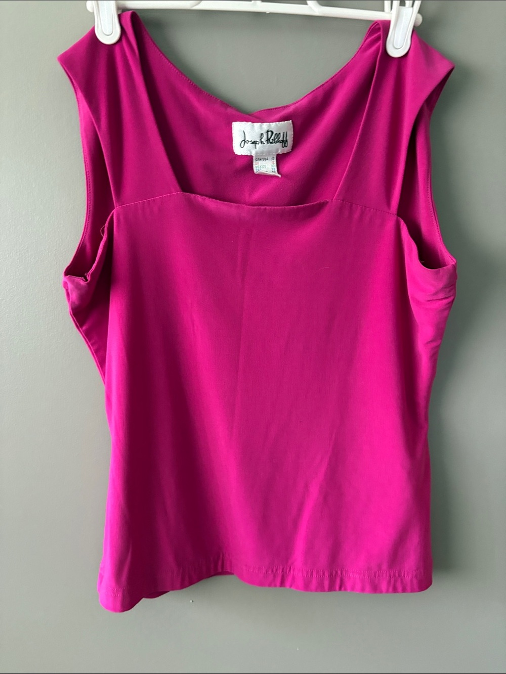 Joseph Ribkoff Vibrant Fuchsia Sleeveless Scoop Neck